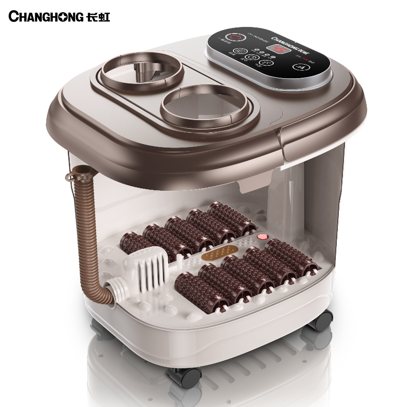 长虹(changhong)足浴盆脚动按摩加热家用小型泡脚高深桶恒温洗脚机