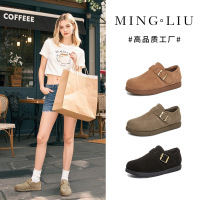 真皮小白鞋女春季新款复古女鞋休闲百搭平底鞋运动气质单鞋女