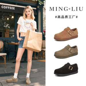 真皮小白鞋女春季新款复古女鞋休闲百搭平底鞋运动气质单鞋女