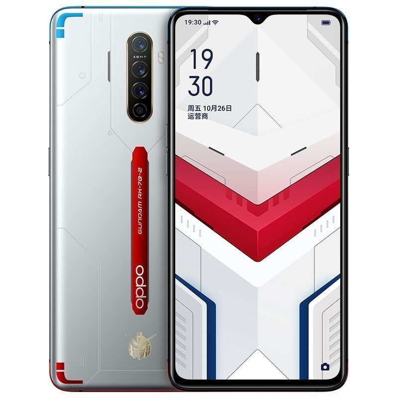 oppo reno ace 高达定制版 8g 256g 经典白 全面屏游戏拍照手机65w