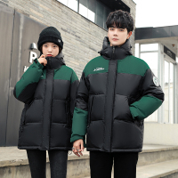 JEEP SPIRIT吉普男士羽绒服秋冬新款情侣羽绒衣时尚拼接撞色宽松男女加厚保暖运动外套