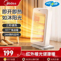 美的(Midea)远红外取暖器NPS-GH 1200W大功率 安全倾倒断电 极致温暖简约设计
