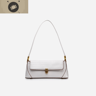 香港潮牌腋下包包2020新款时尚真皮女包中古法棍包单肩斜挎包艾狄伊娃女斜挎包