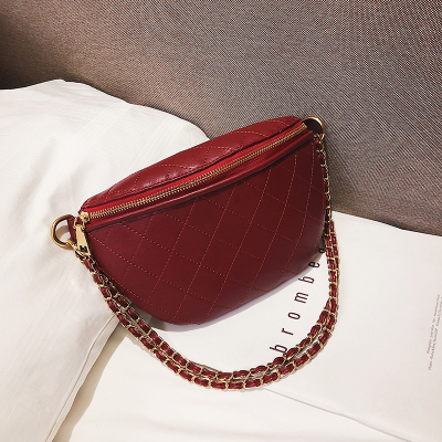 NEWLAKE秋冬款上新小包包女2020新款潮韩版百搭斜挎包菱格时尚腰包单肩包腰包男