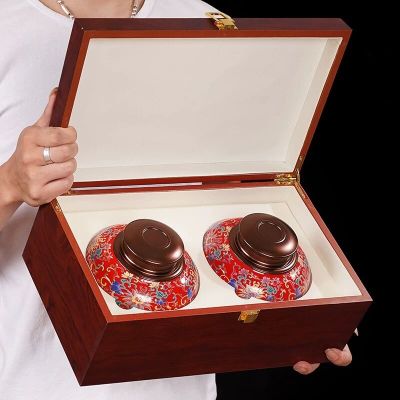 福岗正宗武夷桐木红茶金骏眉礼盒装茶叶特级蜜香高山黄芽俊木盒陶瓷罐