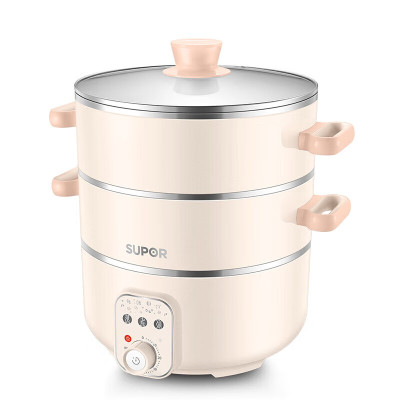 苏泊尔(SUPOR)煎炖多功能双层蒸笼304不锈钢不粘内胆双层煲体电蒸锅 ZN26YK18