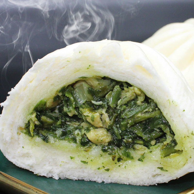 冷冻速冻大包子早餐速食猪肉包子素菜包子10个一袋装 [素]荠菜鸡蛋包