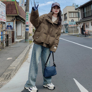 年新款女冬短款棉服韩版小个子外套潮流加厚休闲棉衣宽松棉袄