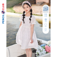 [1件3折]铅笔俱乐部童装2025夏装新款女童连衣裙中大童裙子儿童收腰碎花裙