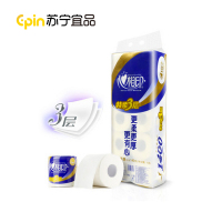 心相印910卷纸卫生纸特柔三层140g 10粒/提 1提装