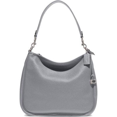 COACH蔻驰单肩包女便携实用时尚优雅灰色纹理表面拉链闭合