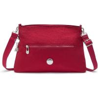 Kipling凯浦林单肩包女便携实用优雅时尚红色褶皱质感