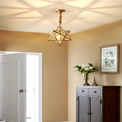 纳丽雅(naliya)铜阳台吊灯美式简约过道灯走廊灯单头门厅灯入户玄关灯