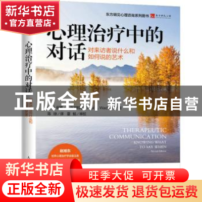 正版 心理治疗中的对话 对来访者说什么和如何说的艺术 [美]保罗·