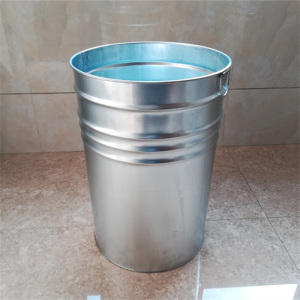 鑫环境 镀锌圆桶内胆450*370*370mm 户外镀锌板白铁皮垃圾箱果皮箱内桶专业定做果皮箱大号