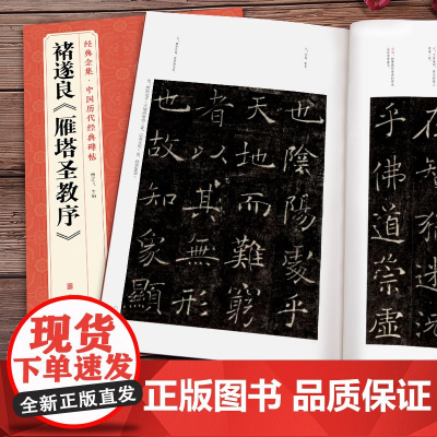 褚遂良《雁塔圣教序》字帖 中国历代经典碑帖临摹范本放大版唐代sh