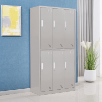 臻远 不锈钢201存储柜储物柜 6门更衣柜