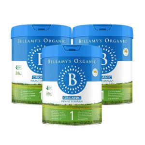 澳洲发/3罐装-贝拉米(Bellamy's )宝宝有机奶粉1段900g/罐装 0-6个月进口婴幼儿一段奶粉