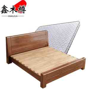 鑫木樽单人床+床垫1.5米套
