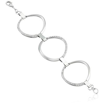 GUESS闪耀水晶圆环手链女款时尚百搭配饰英寸金属链条