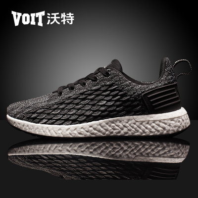 沃特爆米花跑步鞋男软底透气男鞋运动鞋网面潮鞋新款休闲夏季