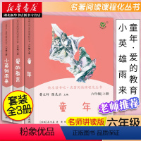 [正版]快乐读书吧六年级上册3册人教版 爱的教育童年小英雄雨来同步阅读书目 经典儿童文学小学生课外阅读书籍