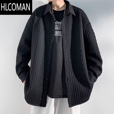 HLCOMAN特大码300斤高级感痞帅夹克潮牌宽松休闲小香风外套男上衣服2