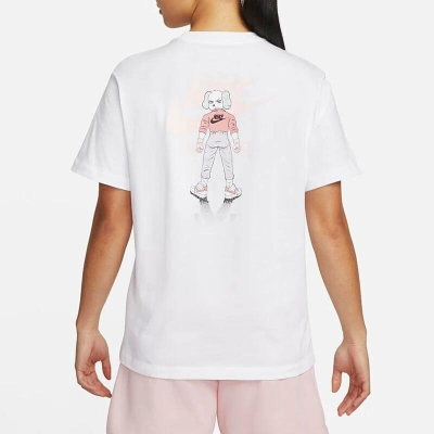 Nike/耐克 夏季新款女子圆领透气运动短袖T恤 DQ3154-100 D