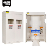 伟樽防爆气瓶柜白色三瓶无报警器1200*450*1900mm台