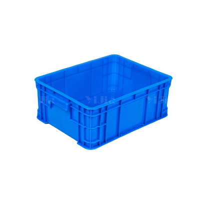 翌嘉YJ4120599 蓝色塑料周转箱大号工业胶箱 450*335*170