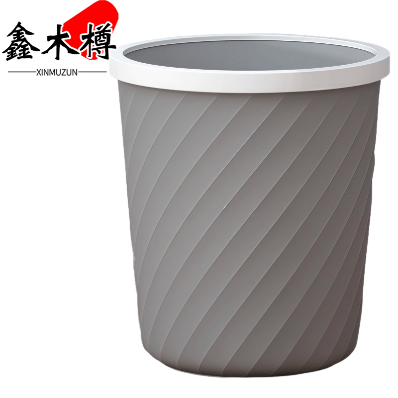 鑫木樽压圈垃圾桶中号个