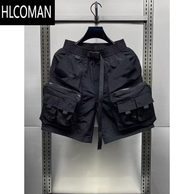 HLCOMAN夏季潮牌多口袋工装短裤男款潮流外穿机能速干痞帅百搭五分裤