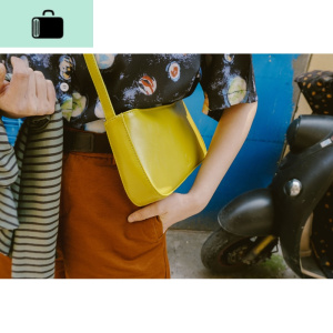 辛德瑞拉工作室|色斜挎包小包女新款时尚百搭洋气单肩手提包潮NEW LAKE 秋香色pu皮包女斜挎包 秋香色pu皮包