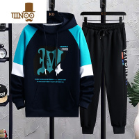 YANXU12大童秋季套装男13青少年连帽卫衣15中学生装17高中生二件套