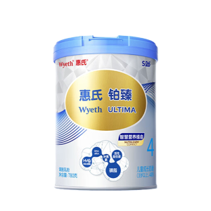新包装惠氏S-26铂臻4段3-7岁婴幼儿童成长配方牛奶粉780g/罐进口正品