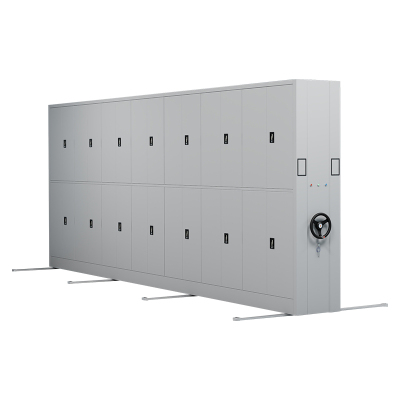 臻远 ZY-MJJA-14 电动密集架移动档案柜钢制轨道密集柜 通双节 一列七组