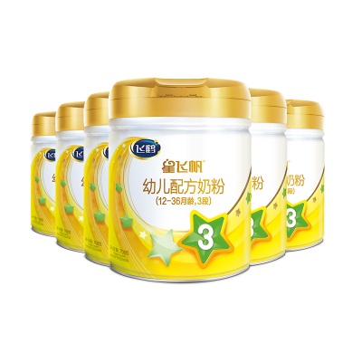 飞鹤星飞帆3段幼儿配方奶粉听装（A2版）708g*6罐