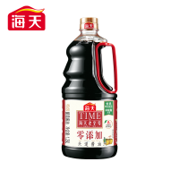 海天零添加头道酱油1.28L老字号非转基因黄豆酿造头道生抽酱油