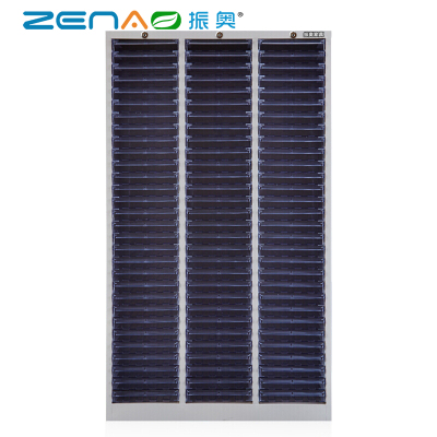 振奥 A4文件柜抽屉式办公效率柜资料整理柜铁皮柜效率柜带锁/台(340x795x1380mm 90抽无门(小盒))