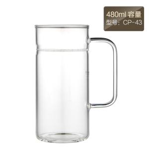 KAMJOVE/金灶 明尊 CP'42 CP'43玻璃茶杯 耐热玻璃杯加厚水杯 办公室花茶杯 玻璃杯茶具 个人杯 马克杯