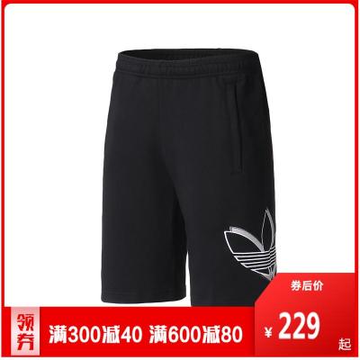 阿迪达斯adidas三叶草男装2020新款运动裤休闲针织短裤FM1542