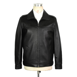 举翼王子男装头层山羊皮皮衣皮夹克春秋安保服新式皮外套