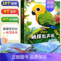 [早教●一本搞定]好玩的触摸发声书 [正版]好玩的触摸发声书手指点读触摸翻翻书0-3岁宝宝学说话启蒙认知撕不烂机关书宝宝