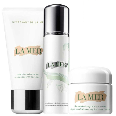 海蓝之谜(LAMER)焕白璀璨女士面部护肤套装礼盒焕亮肌肤淡褪斑点3件（洁面+水+面霜）