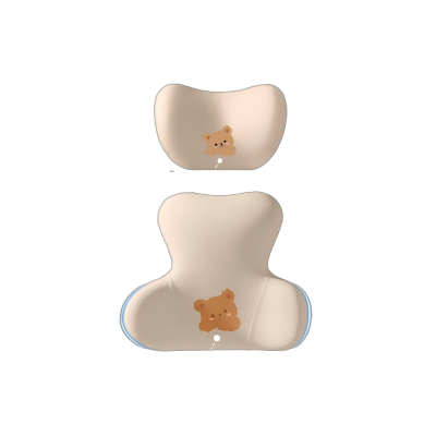 森源龍 汽车腰靠护腰车载靠垫车用一体靠枕头枕开车可爱卡通套装驾驶腰枕 个