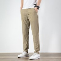 高端商务休闲裤男士夏季款弹力修身直筒裤子秋季百搭时尚男长裤子