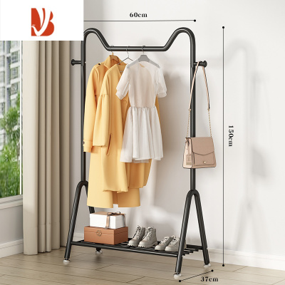 三维工匠晾衣架落地家用学生宿舍折叠卧室内晒挂衣服架子简易收纳整理凉杆