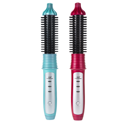 金稻(KINGDMCARES)电卷发棒KD3883内扣刘海卷发器干湿两用支持负离子功能卷发梳夹板青色-