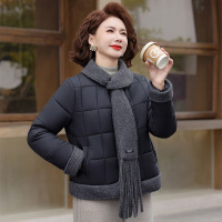 年轻妈妈冬装外套棉衣新款时尚棉袄中老年人女装短款棉服