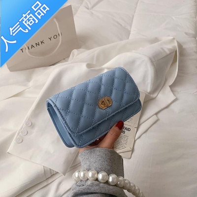 FENGHOU精致小包包女夏百搭2021新款潮时尚珍珠链条斜挎包迷你超火小方包女斜挎包
